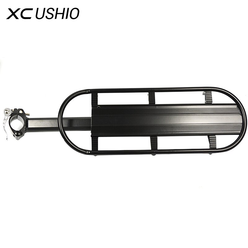 XC USHIO Mountain Bike Bicycle Cargo Racks Aluminum Bicycle Luggage Carrier MTB Bicycle Mountain Bike Road Bikes Rear Rack Black
