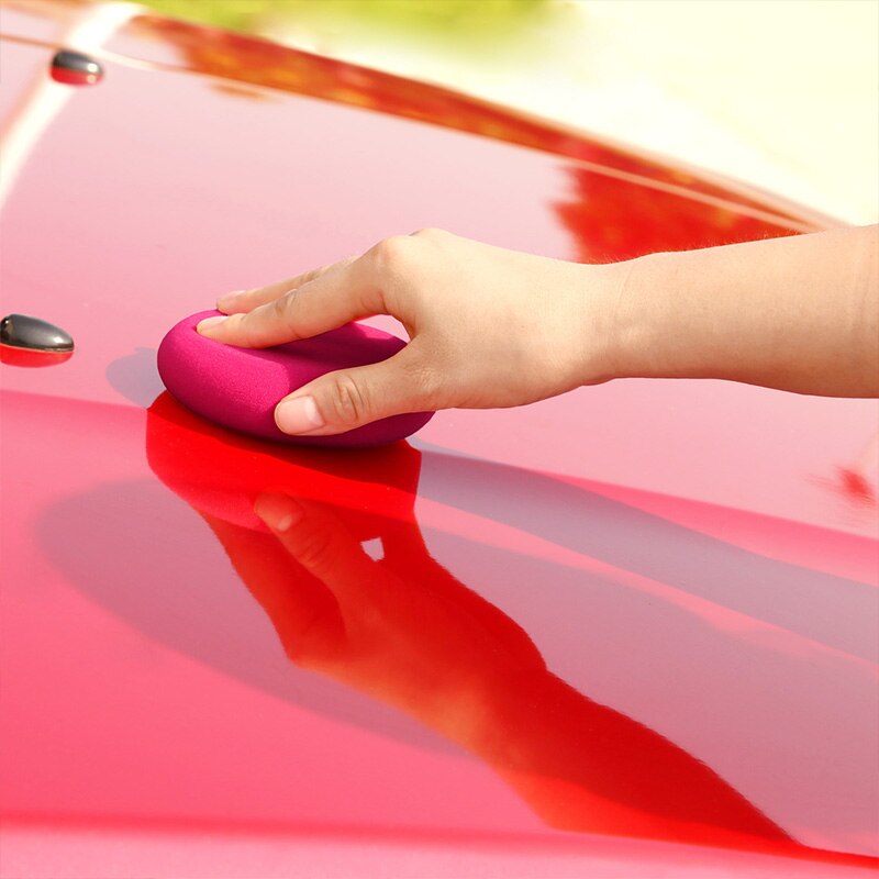 SPTA-tampon de cirage manuel 105mm | Éponge en Polyester Ultra-doux, applicateur de cire pour voiture, éponge Auto-épilation pour appliquer et enlever la cire de voiture