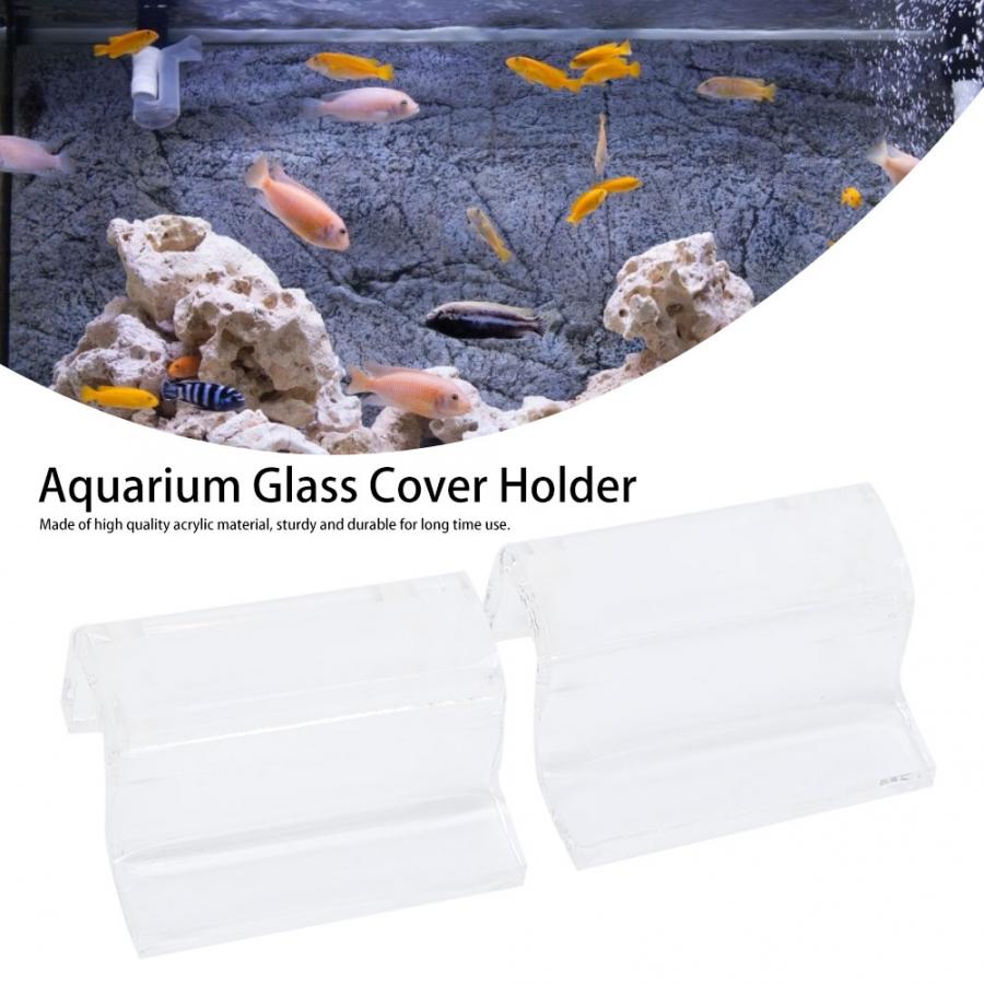4 stk akvarium akvarieglas holder akryl klip holder støtte klemme tilbehør til akvarium akvarium