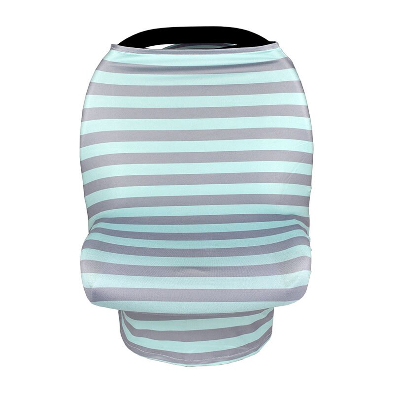 Amme amning beskyttelse til beskyttelse af personlige oplysninger baby tørklæde spædbarn autostol klapvogn amme tørklæde ammebetræk baby shopping sæde: Blå stribe