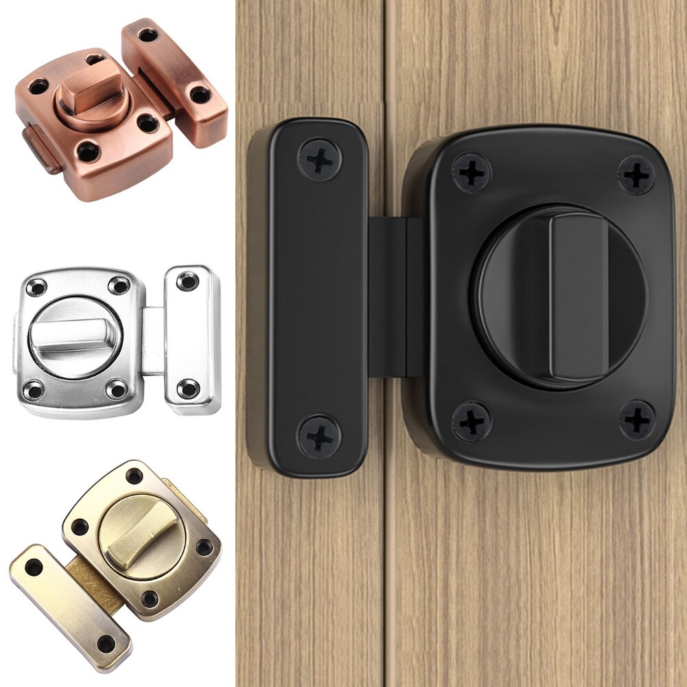 Sliding Door Lock Latch Cast Metal Hook Toilet Doors Right Angle Guard Gate Lock Buckle Latches for Home Cabinet Window Lock