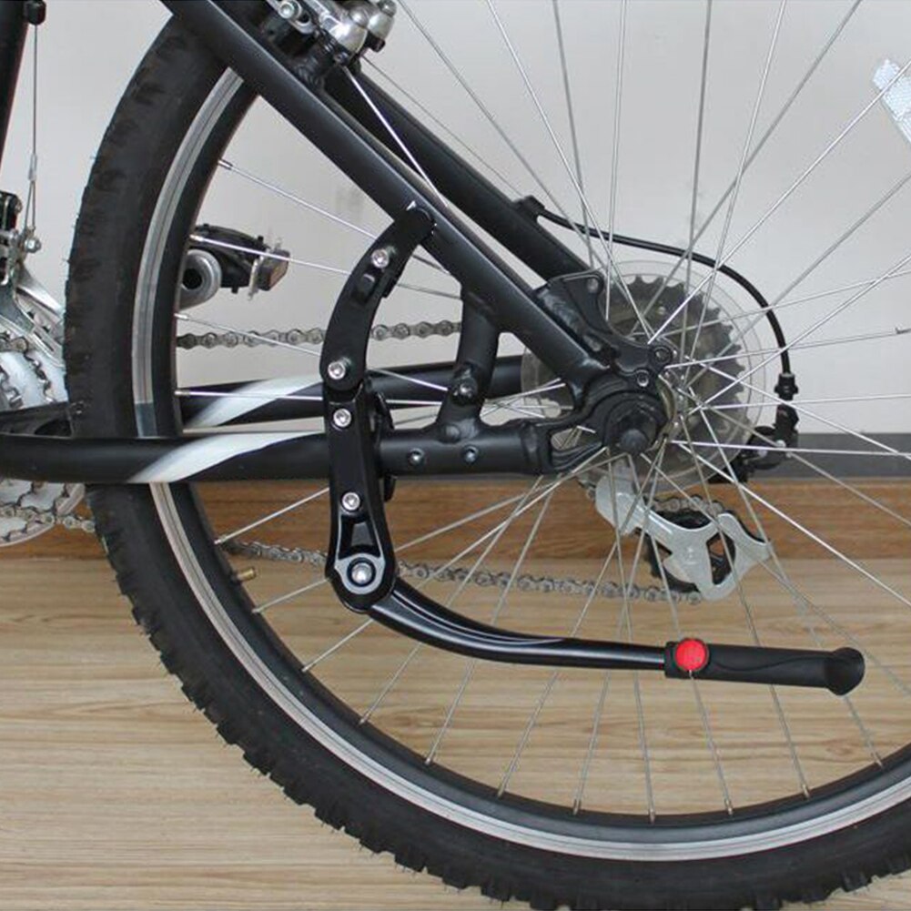 Aluminum Alloy Holder Easy Install Single Leg Center Mount Parts Parking Rack Mountain Bicycle Bike Kickstand Foot Stand Cycling