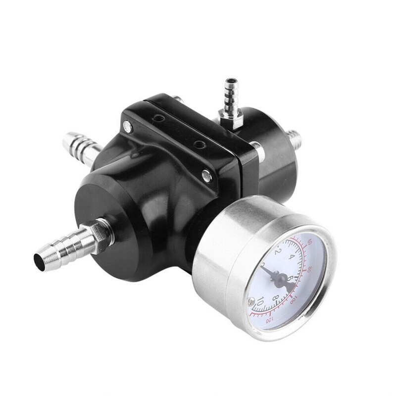 0-140 Psi Universal Car Fuel Pressure Regulator Met Gauge Verstelbare ...