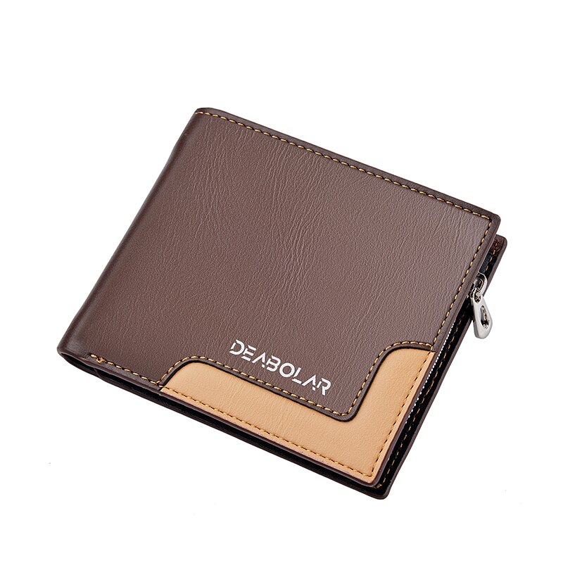 zamek błyskawiczny wokół portfel ID portfel na karty wysokiej jakości portfel etui na karty kredytowe portfel portfel męnarty z monetą kieszonkowy portfel: DEEPCOFFEE