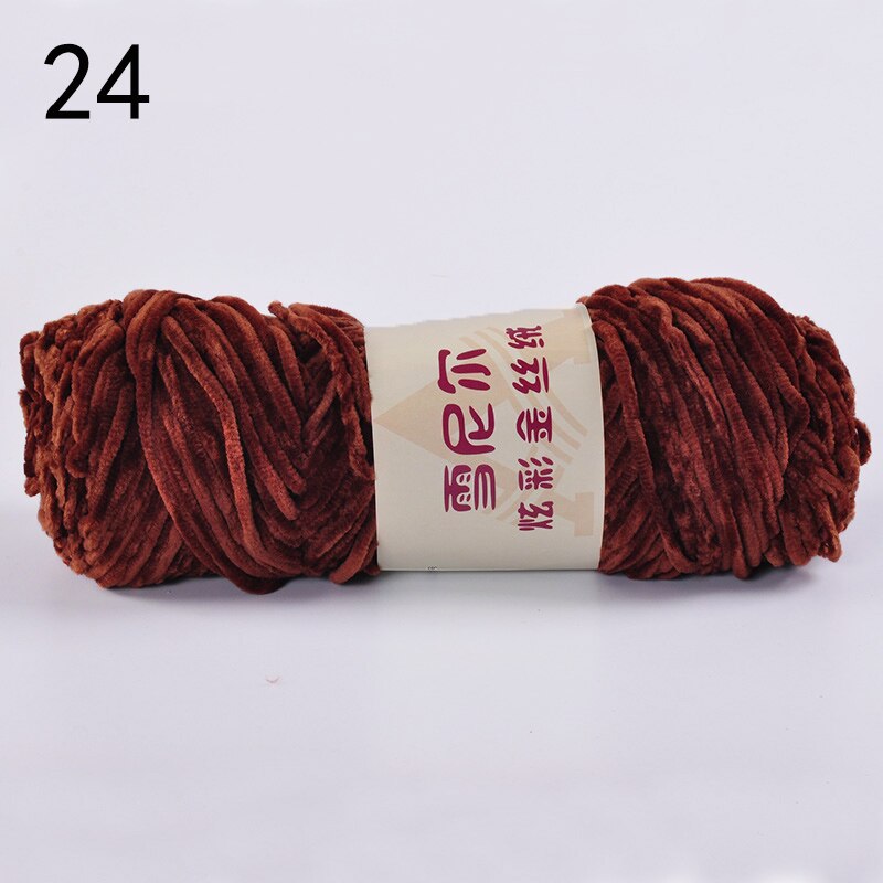 100g Chenille Yarn for Hand Knitting Toys Crochet Plush Threads Woolen Yarn Sewing Ball of Wool Knit DIY