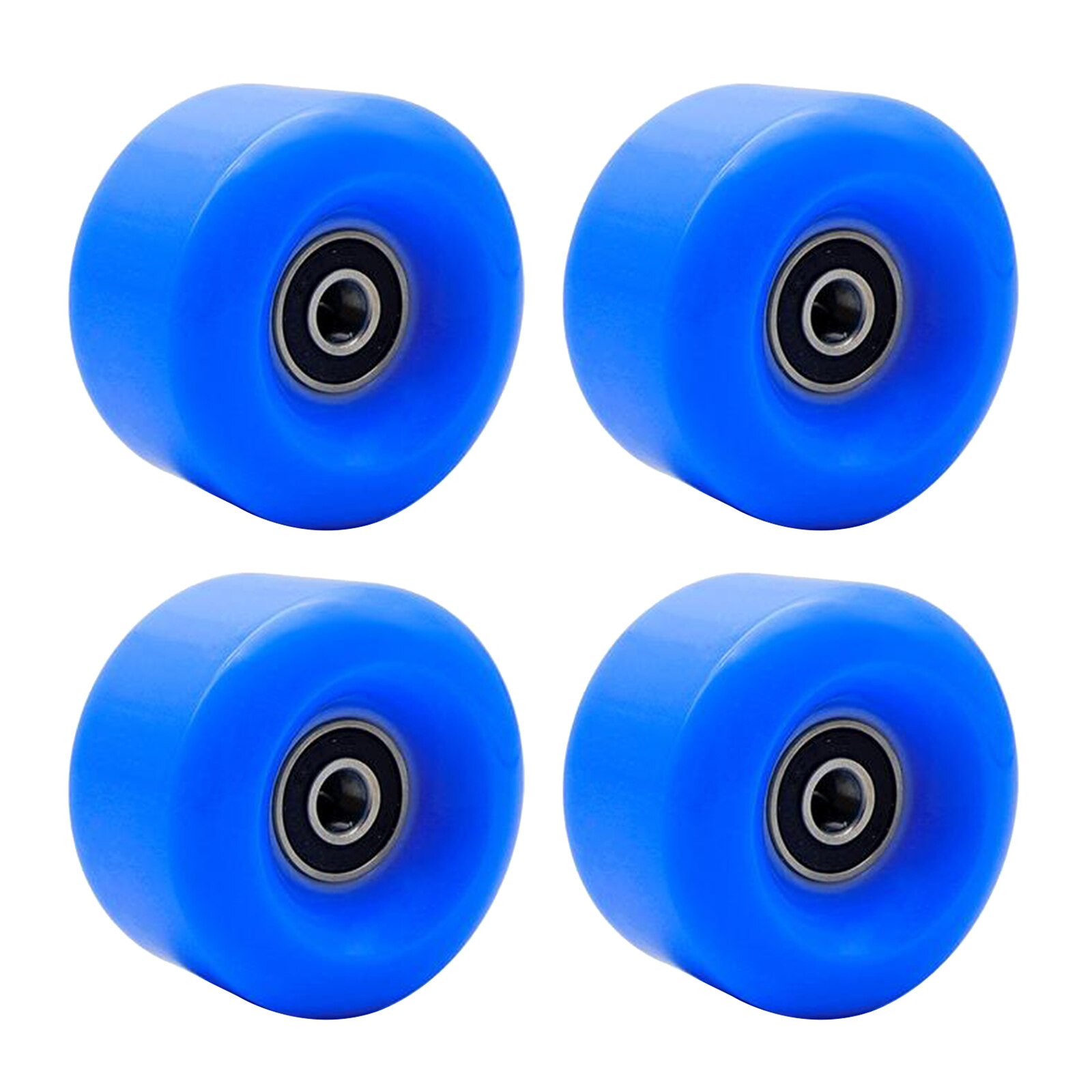 Inline Skate Wheel PU Wear-Resistant 58mm 82A Wheels Replacement Parts: Blue
