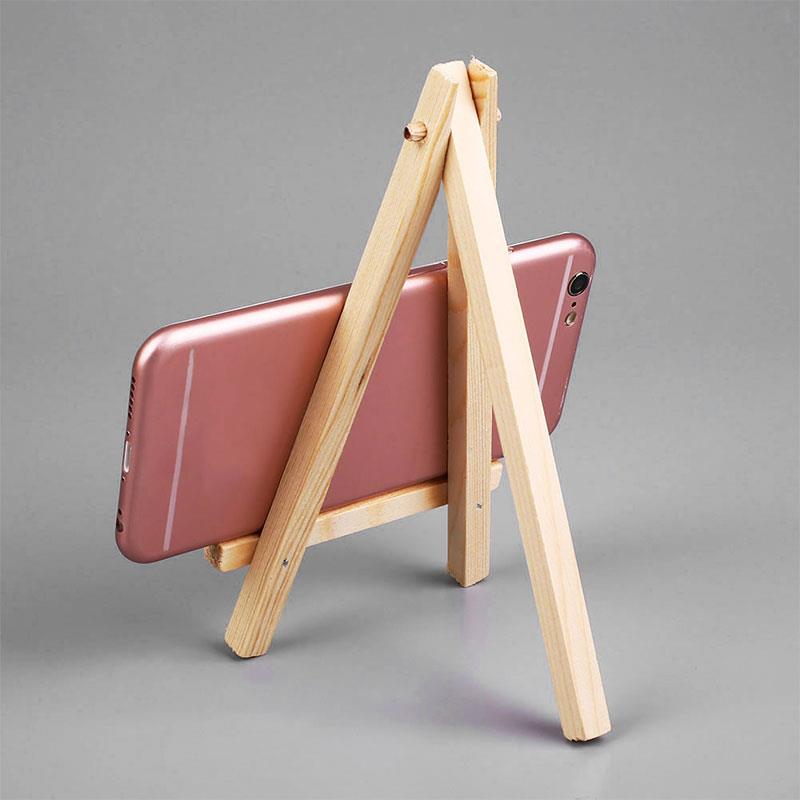 10 kpl puiset taiteilijan kynäharjat maalausteline mini -telineet maali numerolla 15.5*8.5*1.6cm taideteollisuuden nimikorttitarvikkeet valokuva