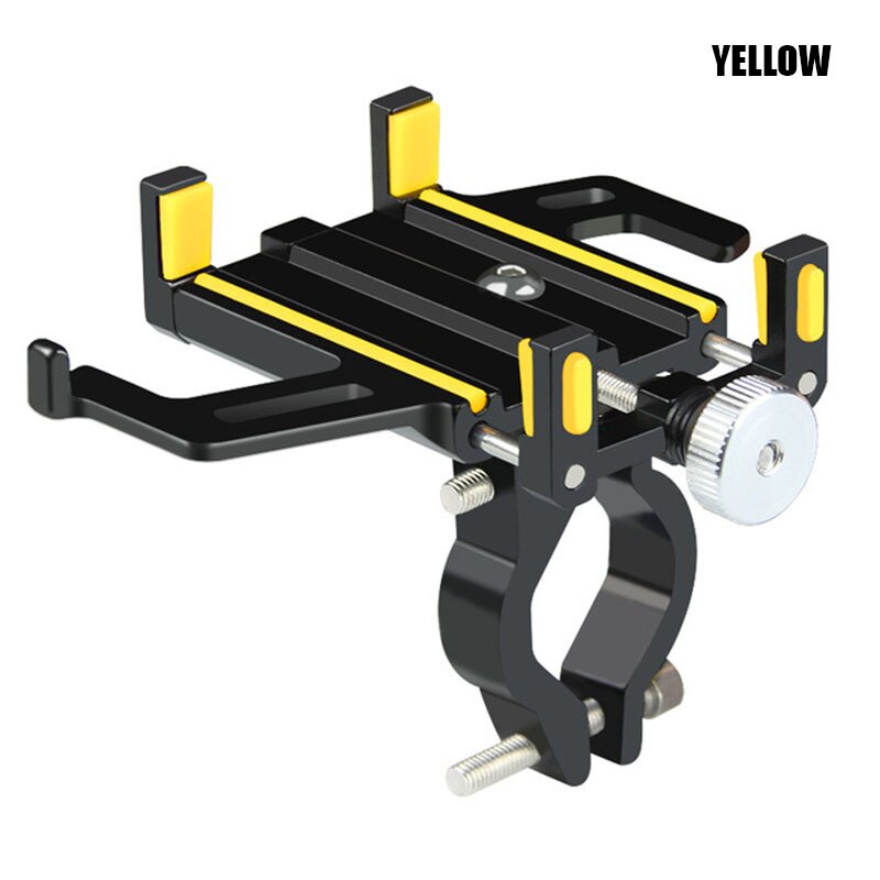 ARVIN Aluminium Motocycle Fiets Mobiele Telefoon Houder Stand Voor iPhone 8 P XR Sansung S9 Mountainbike Stuur GPS Beugel mount: Yellow