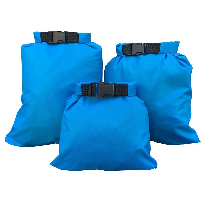 3Pcs Waterdichte Dry Bag Storage Pouch Rafting Kano Varen Kajakken Carrying Waardevolle Bederfelijke Artikelen 1.5 + 2.5 + 3.5L: L