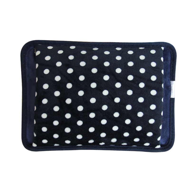 bolsa de agua bolsa agua calientamanos bolsa Enchufe de la UE Calentador de manos Paquete de calor Linda bolsa de agua eléctrica recargable Bolsa de agua reutilizable de pie: 16 Dark blue EU