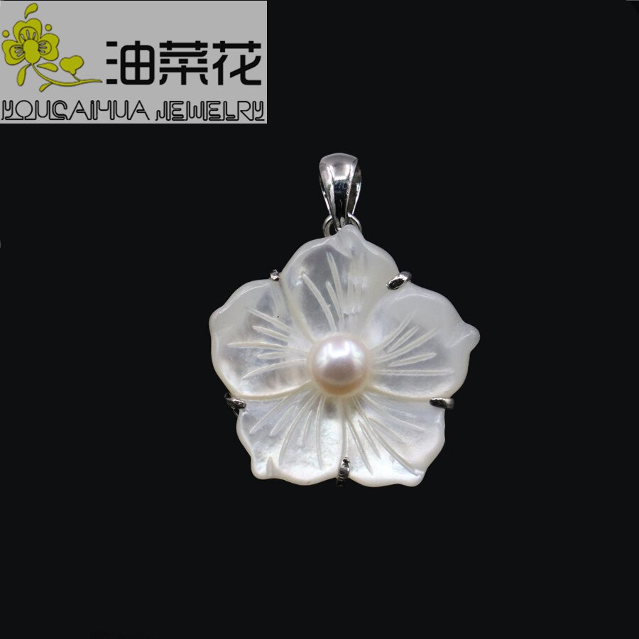Flor hermosa chica Natural abulón concha marina mar concha de perla colgantes pájaro hipocampo joyería haciendo de para las mujeres