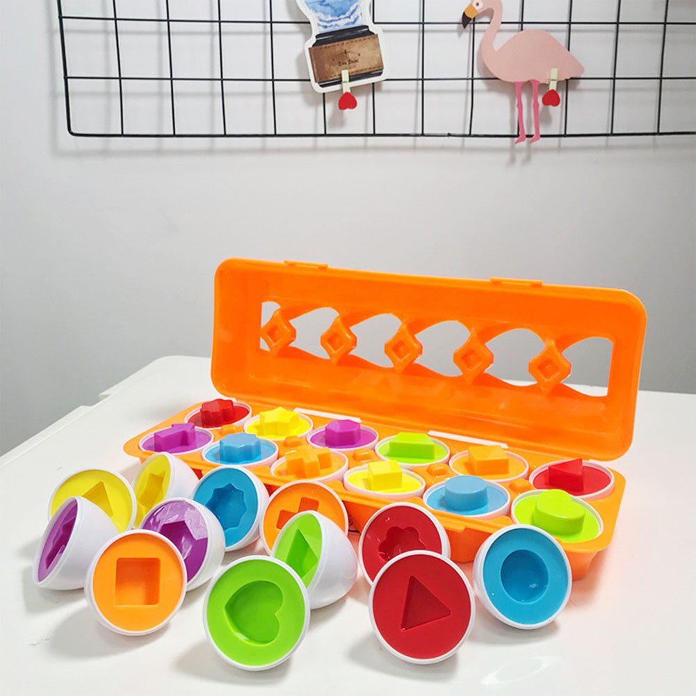 Color Recognition Skills Learning Toy Paired eggs Color Matching Egg Set Preschool Toys for Toddler Emulation puzzle toy