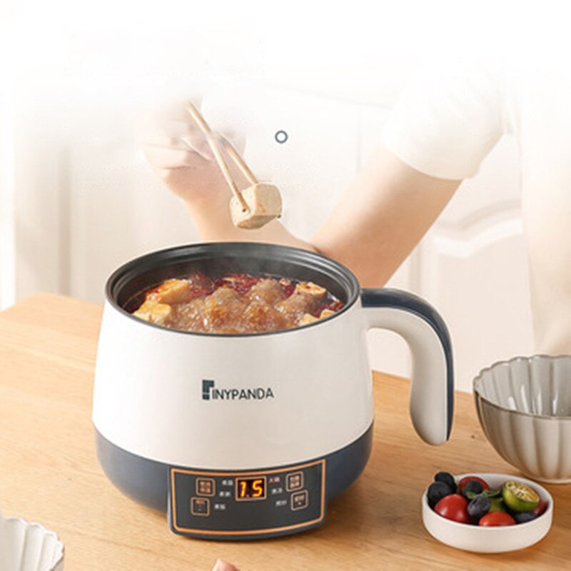 Multicooker-olla eléctrica antiadherente para el hogar, olla arrocera pequeña de 1.7L, electrodomésticos de cocina para 1 o 2 personas