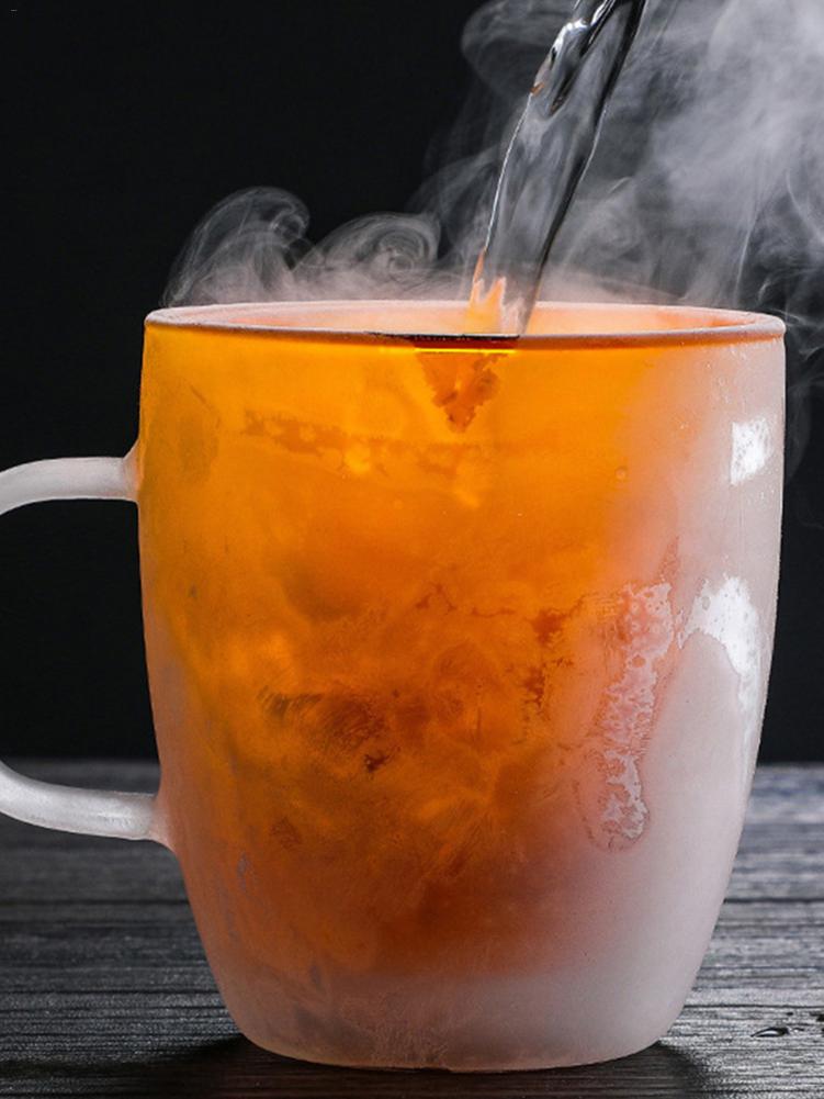 350/450ML Double Wall Glass Coffee Mug Heat-Resisting Handgrip Cup Water Milk Tea Cup Mini Double Layer Espresso Latte Mug