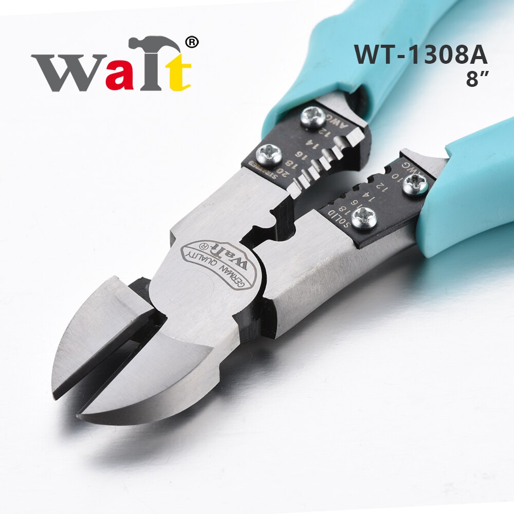 Wacht 8 inch multifunctionele diagonale tang chroom-vanadiumstaal striptang krimptang industriële kwaliteit arbeidsbesparende tang