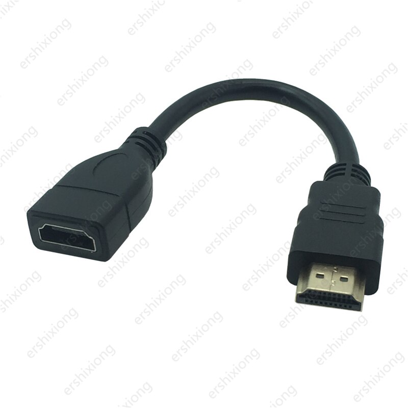 Cable HDTV macho a hembra, adaptador Mini Micro HD, ángulo recto de 90 grados, arriba, abajo e izquierda, macho a HD, Cable de extensión AF