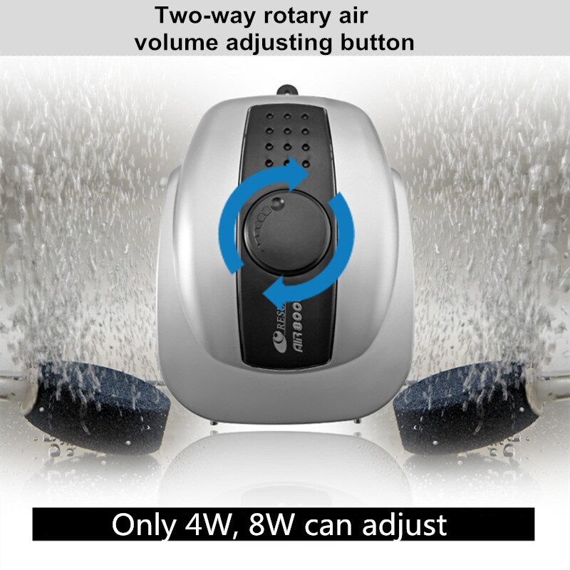 Aquarium Mini Air Compressor Fish Tank Silent Air Pump Oxygen Maker Pump Aerator Aquarium Accessories Used With Air Stone Valve