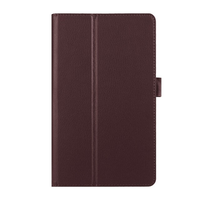 Litchi PU Leather Stand Case for Sony Xperia Z2 10.1 inch Tablet Flip PU Leather Stand Protective Funda Case+film+pen: brown
