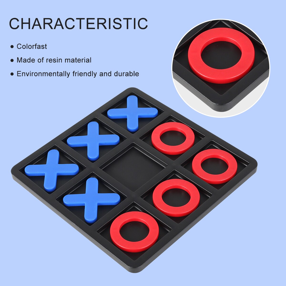 Tic Tac Toe Bordspel Hars Xoxo Schaken Puzzel Bordspel 2 Spelers Draagbare Tafelblad Bordspel Voor Familie Volwassenen en Kinderen