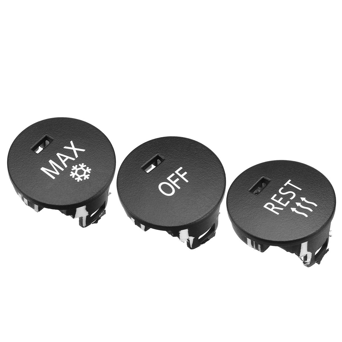 Car OFF/Rest/Max Climate Control Knob Panel Switch Knobs Button Air Conditioner Button Repair Cap Cover For BMW 5 Series E60 E61