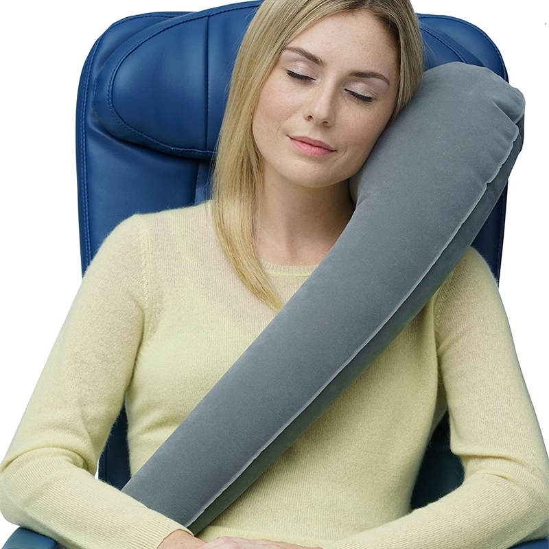 Inflatable Travel Pillow Portable U Long Pillow Neck Pillow Nap By Car Train Aircraft Hard Napping Seat Sleeping Artifact