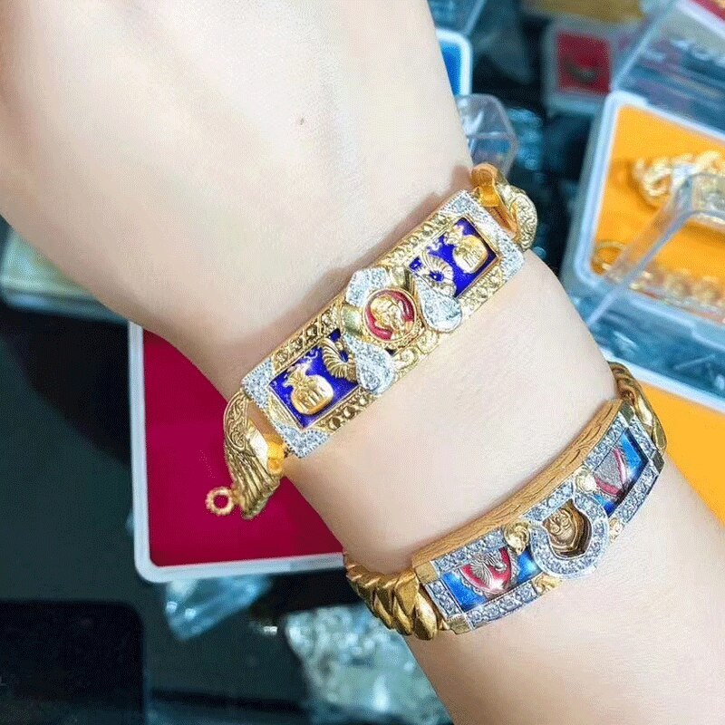 Neue Ethnische Stil retro Thailand Buddha Trend Armbinde Männer und Frauen Armbinde Schmuck Zubehör