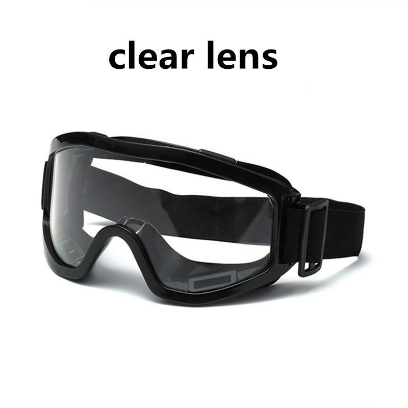 Retro Motorcycle Goggles Jet Pilot Cruiser Vintage Moto Biker Cycling Eyewear Goggles Scooter Glasses: trasparente