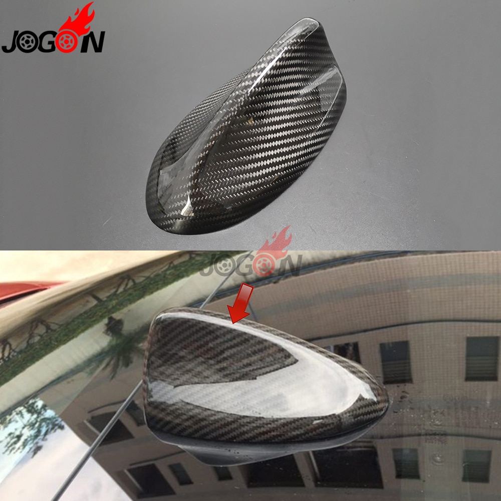 Kulfiber til alfa romeo giulia 952 bil styling tagantenne antenner klistermærker dækker hajfiner