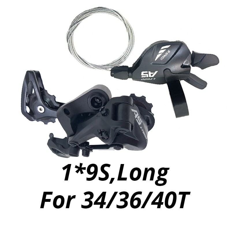 LTWOO A5 1X9 9 velocidades cambio de marchas grupo de activadores 9 s 9v palanca de cambio 9 velocidades cambio de marchas trasero Compatible SRAM: 1x9S Long Groupset