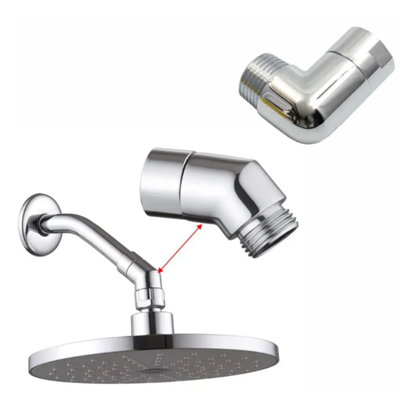Duschkopf Ellenbogen Adapter Dusche oben sprühen Ellenbogen Chrom Winkel Duschkopf Anschluss Badezimmer Zubehör