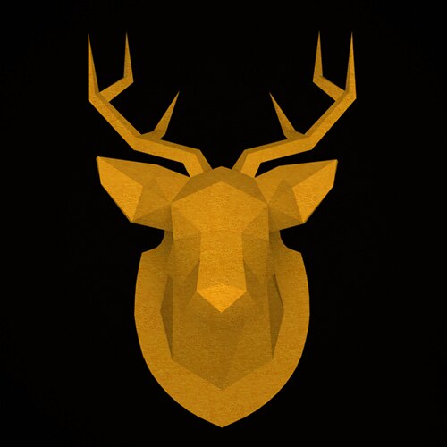 40cm DIY Papier Handarbeit Hause Dekoration Zubehör Jahrgang Antilopen Kopf Abstrakte Zimmer Zauberstab Dekor Hirsch Kopf Statuen