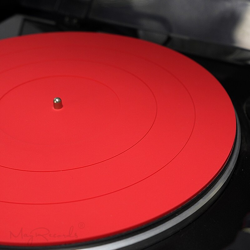 Brand 12'' LP Anti-vibration Silicone Pad Rubber LP Slip Mat for Phonograph Turntable Vinyl Thickness 3MM Flat Soft LP Mat