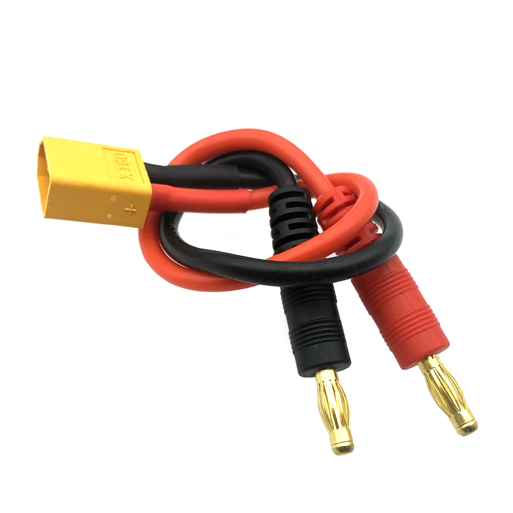 XT30/XT60 naar Banaanstekker Batterij Lipo Charge Connector 14AWG Voor Balanceren Batterij Hoge temperatuur Ultra Zachte Siliconen kabel