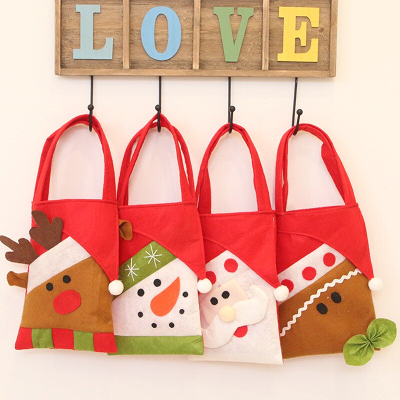 Bolsa de para caramelos de Navidad, bolsa de , bolso, bolso, bolsa no tejida, decoraciones de Año 1 Uds.