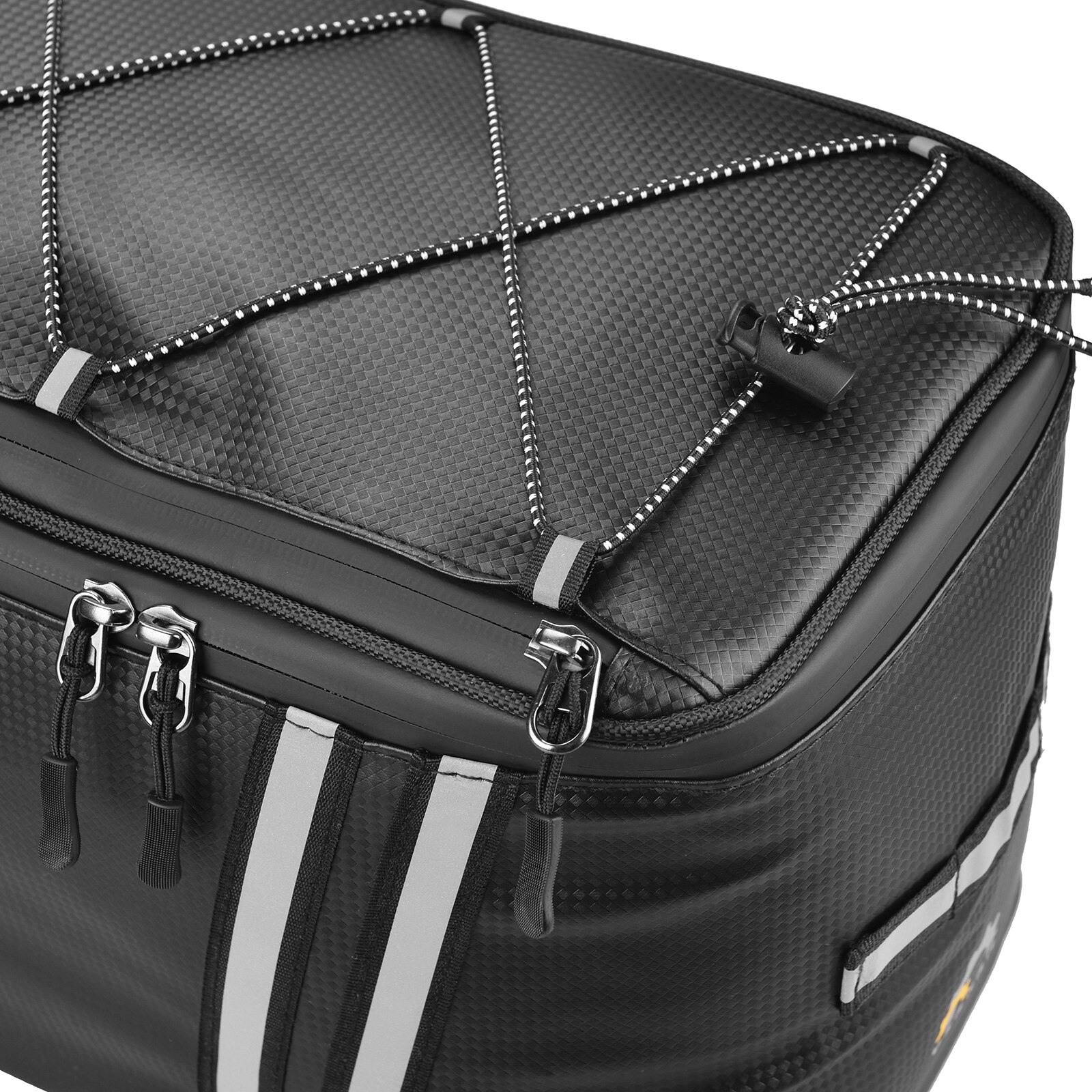 Water Resistant Bike Rack Bag with Thermal Insulation Compartment Bicycle Bag Bike Trunk Bag PU Cycling Pannier Pouch