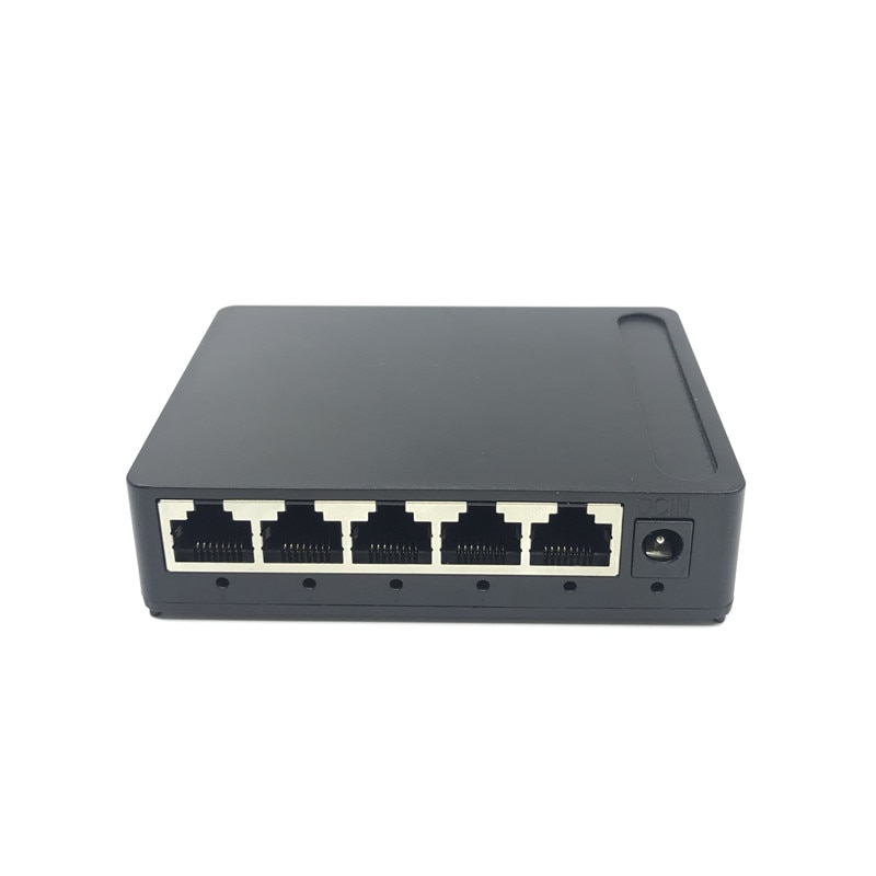 OEM factory Outlet Brand 5 Port Gigabit Ethernet Switch network switches 10/100/1000mbps US EU plug switch lan combo