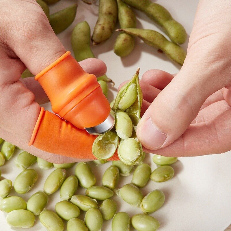 Dispositivo de pinchado de cenizas espinosas, recogedor de granos y verduras, cuchillo para pulgar, Protector de dedos, cuchillos