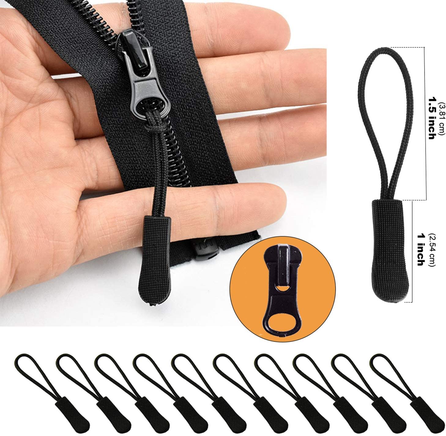 169Pcs Zipper Repair Kit Zipper Replacement Zipper Pull Rescue Kit with Zipper Install Pliers Tool for Clothing Jackets Backpack