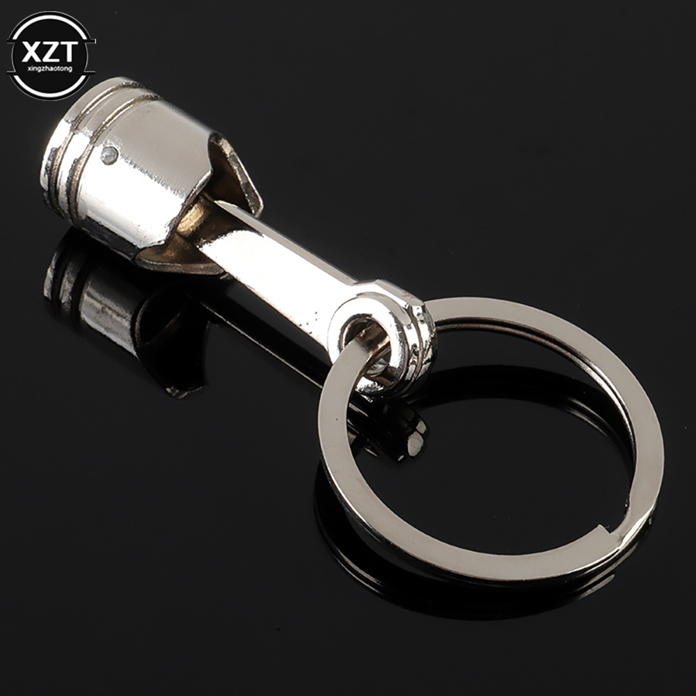 Hoogwaardige Metalen Sleutelhanger Auto Zuiger Sleutelhanger Creatieve Persoonlijkheidsmotor Gemodificeerde Zuiger Auto Accessoires Goederen