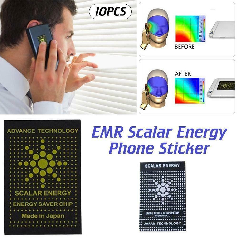 10pcs EMF Protection Cell Phone Patch Anti Radiation EMR Scalar Computer Electronics Negative Neutralizer Ion Shield Sticke I0Z7