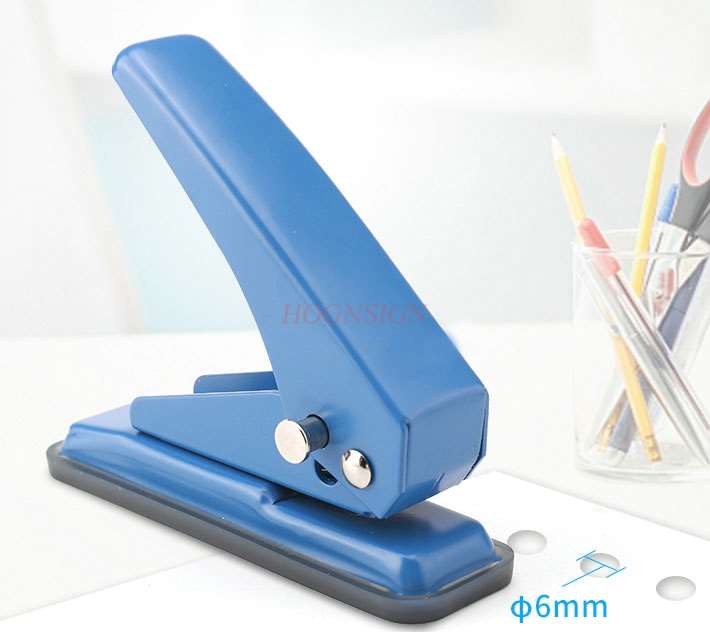 Single hole puncher mini ring punch manual hole machine small a4 sheet stationery binding hole loose-leaf manual student