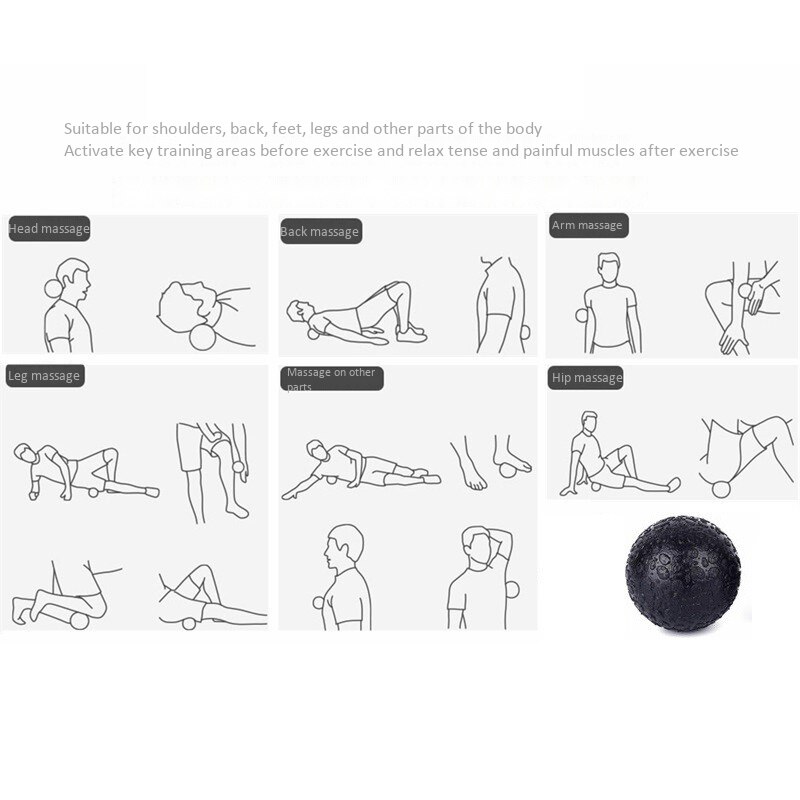 1 st fitnessboll högdensitetsmassageboll lätt träningsboll 10cm för myofascial frisättning djupvävnadsterapi yoga