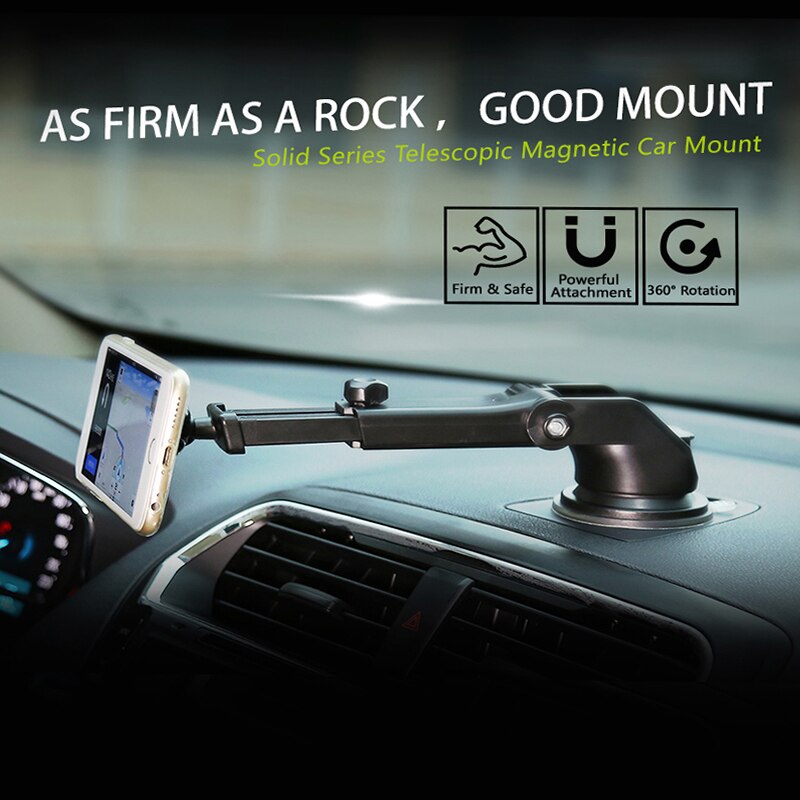 Uitschuifbare Arm Voorruit Autohouder 360 Draaibaar Telescopische Auto Telefoon Houder Universele GPS Stand Mount Vensterglas Auto Houder