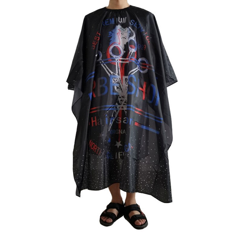 Grembiule da parrucchiere antistatico taglio di capelli mantello parrucchiere strumenti per parrucchieri per tagli di capelli scialli tinti oleosi grembiuli parrucchiere per adulti: nero