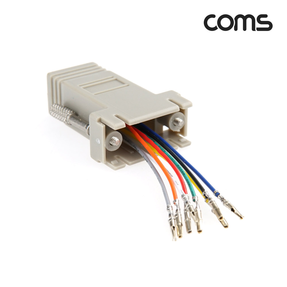 Coms K0757 combination connector (RJ45 F/DB9 F) -console terminal connection