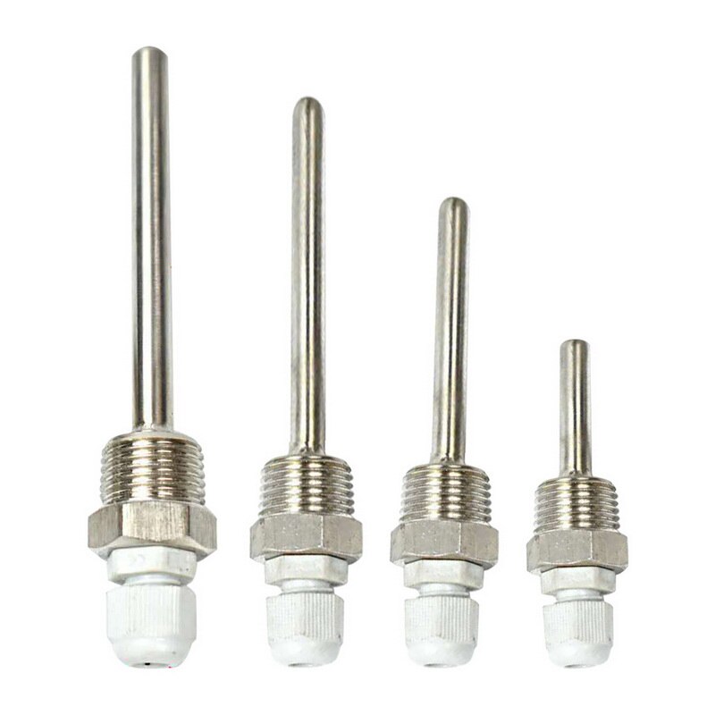 50-200mm Stainless Steel 1/2" NPT Threads Thermowells Temperature Instruments Temperature Sensor Thermowell Stainless Steel