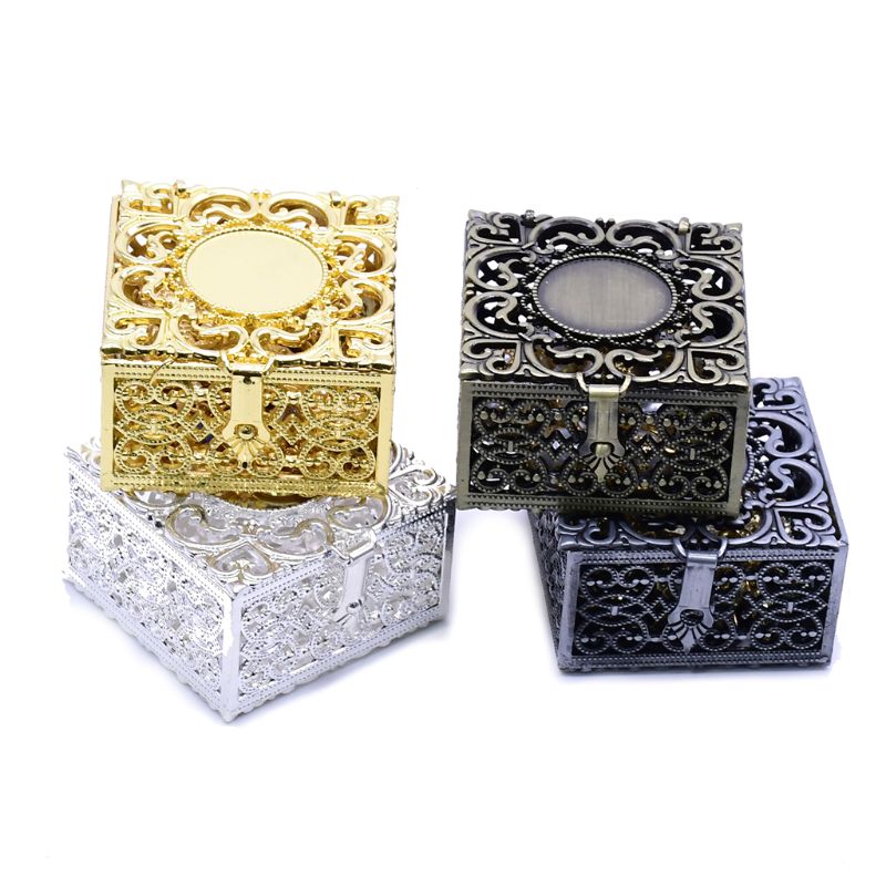 Rosenkrans perle kasse halskæde metal kristne katolske religiøse smykker sag opbevaring