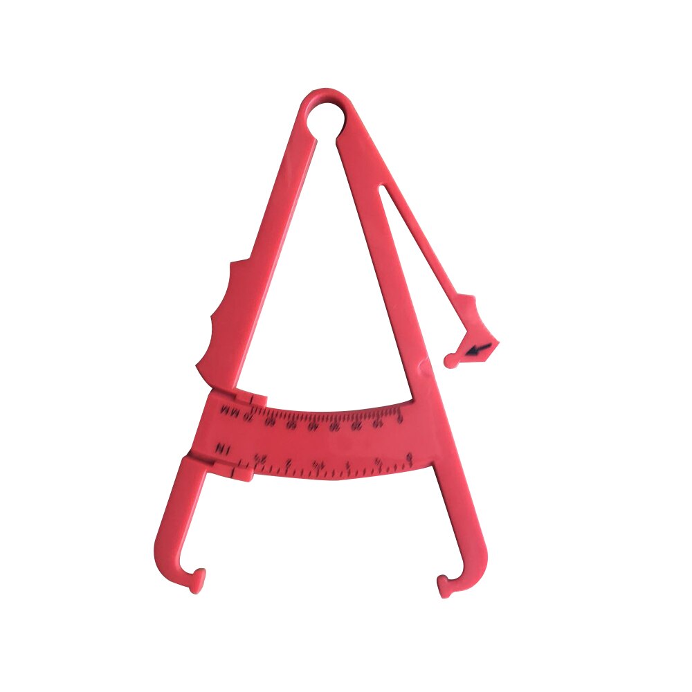 Vetmeter, meetinstrument voor lichaamsfitness, afslanktester, vetklemmen, tang, lichaamsmonitor, talgmeter: Rood