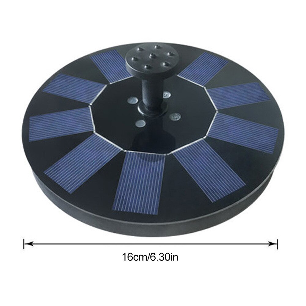 Solar Pomp Fontein 5V/1.4W Vogelbad Drijvende Water Zonne-energie Met 4 Nozzles Voor Vogel Bad Tuin vijver Zwembad Outdoor