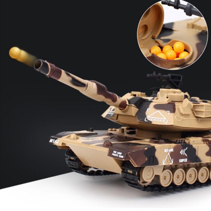 1:32 coche inalámbrico RC tanque de guerra vehículo principal Control remoto tanque electrónico Hobby niño juguetes Crawler para el coche verde-enchufe de la UE